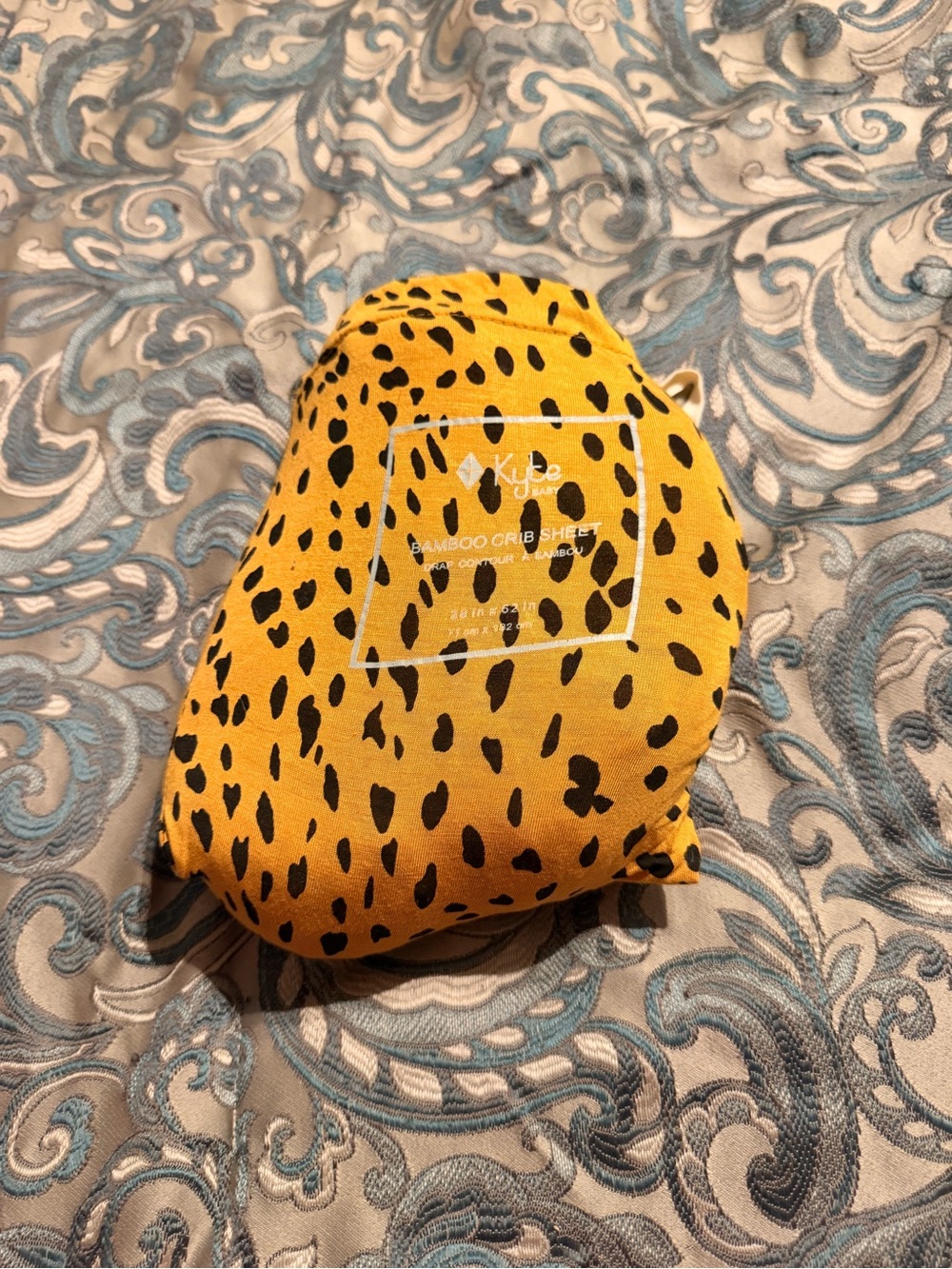 Kyte BABY Mustard Yellow Bamboo Crib Sheet AND changing cover